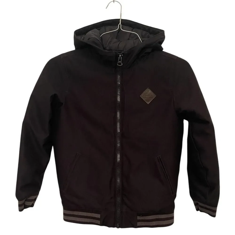 Vans Off The Wall Rutherford Jacket Winter Black Warm Boys Size Small